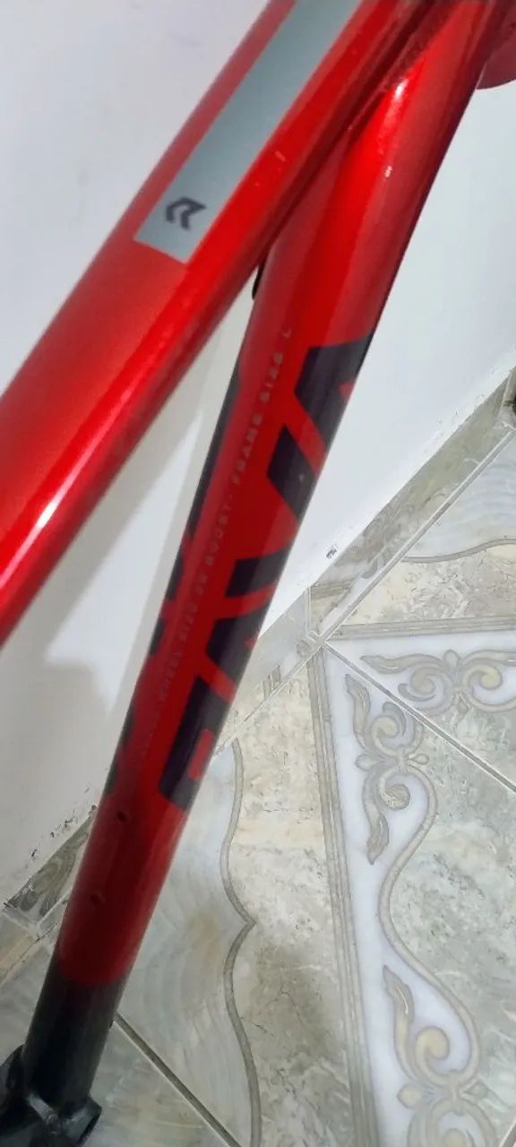 Quadro Aro 29 Rava Nazca Boost Interno Vermelho/cinza - Foto 4