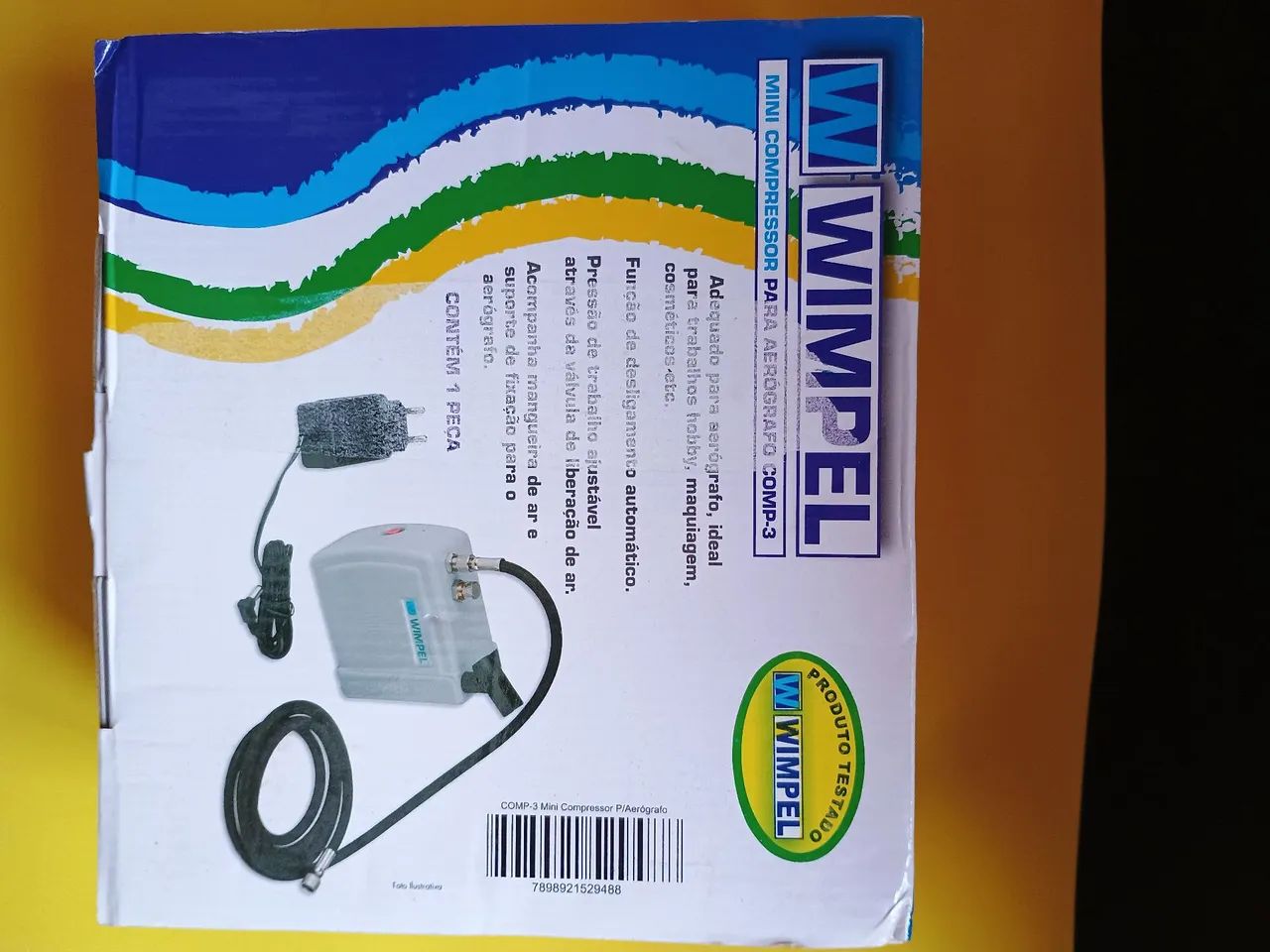 Compressor para aerógrafo comp -3 bivolt WIMPEL