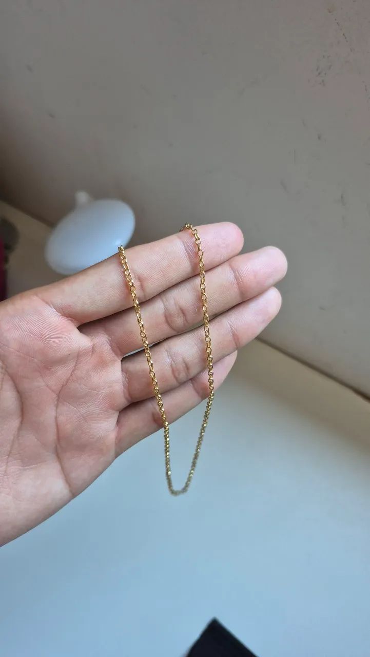 Corrente folheada a ouro 18k nova!