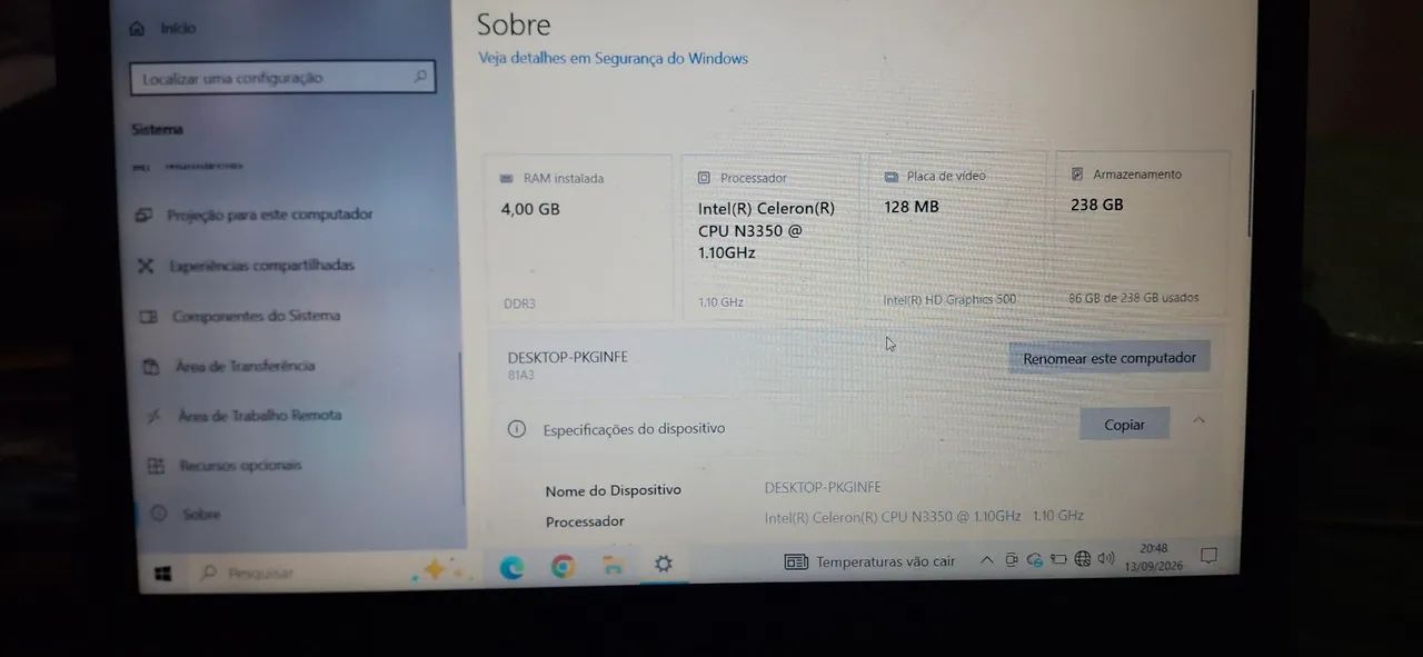Notebook Lenovo IdeaPad 320 - Com SSD 240GB  - Foto 2