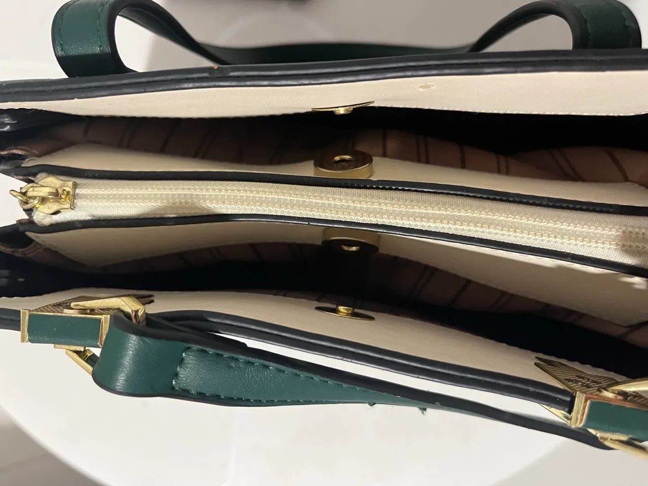 Bolsa Verde com branca Lace Lore - Foto 3