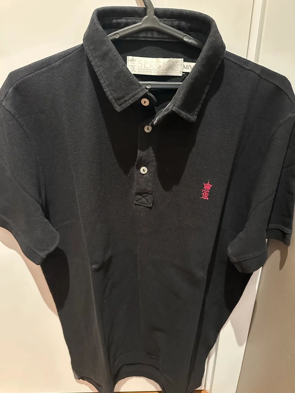 Camisa polo sergio k preta tamanho M - Foto 2