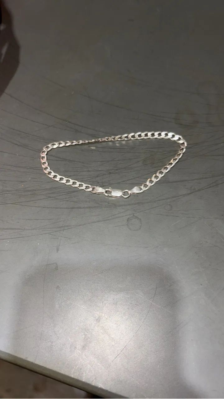 Pulseira de Prata 925 Legítima - Elo Grumet - 15,37 Gramas - Foto 2