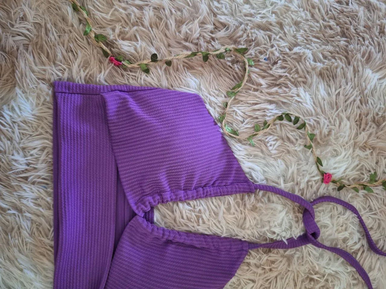 Biquini Roxo Moda Praia