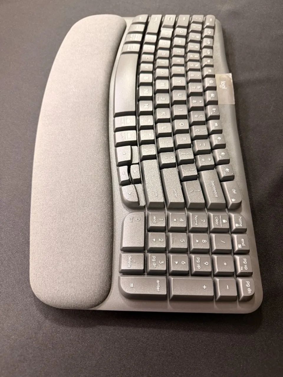 Teclado Logitech Wave Keys - Grafite - Usado - Foto 3
