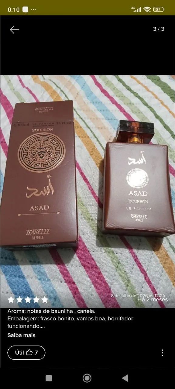 Perfume Árabe Asad Bourbon Original Masculino 100ml Isabelle - Foto 2