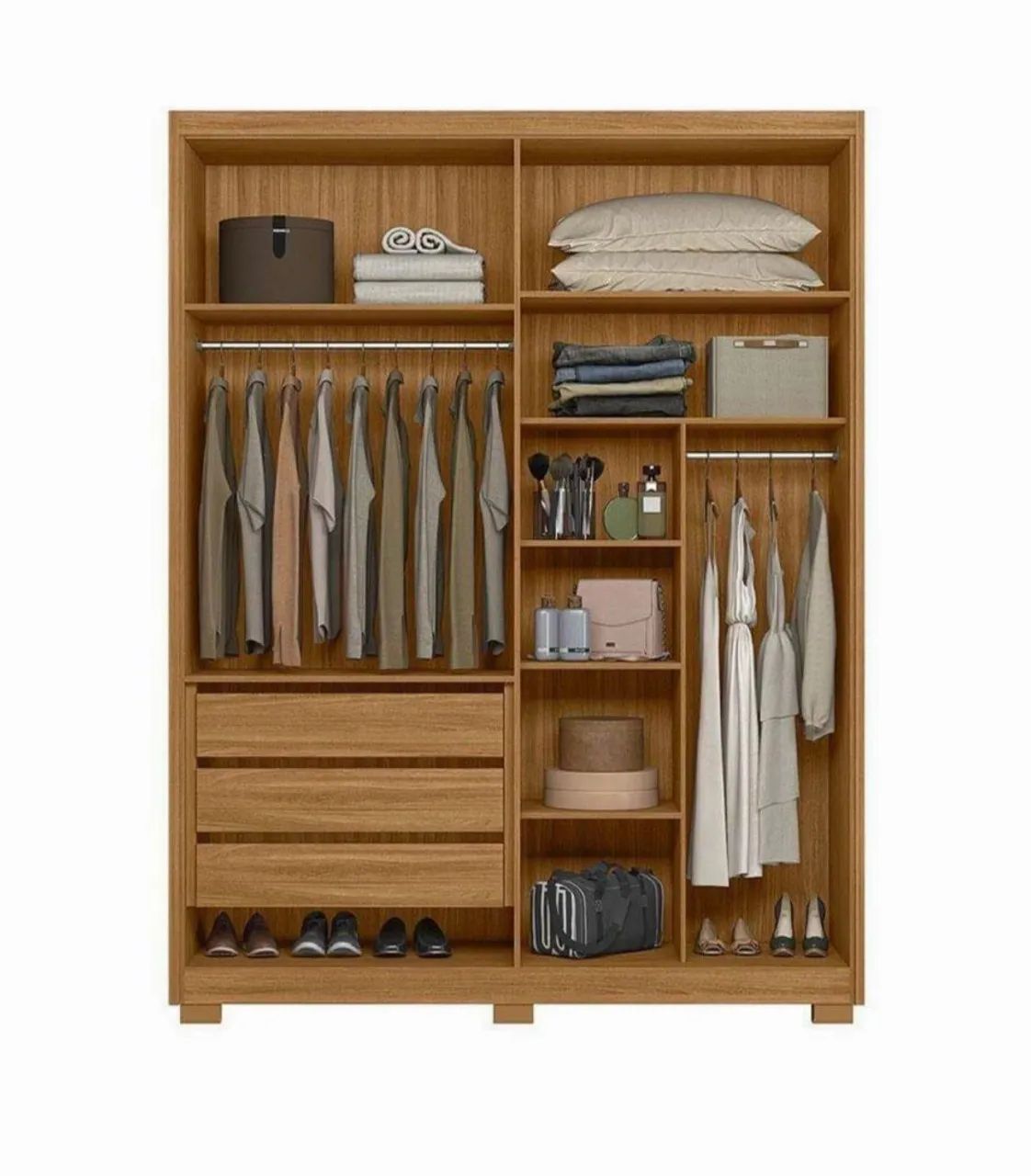Guarda roupa de solteiro com espelho em MDF  - Foto 2