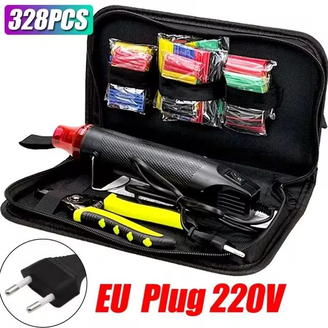 Mini Pistola de Ar Quente 300w com Kit espaguete retrátil - 220v