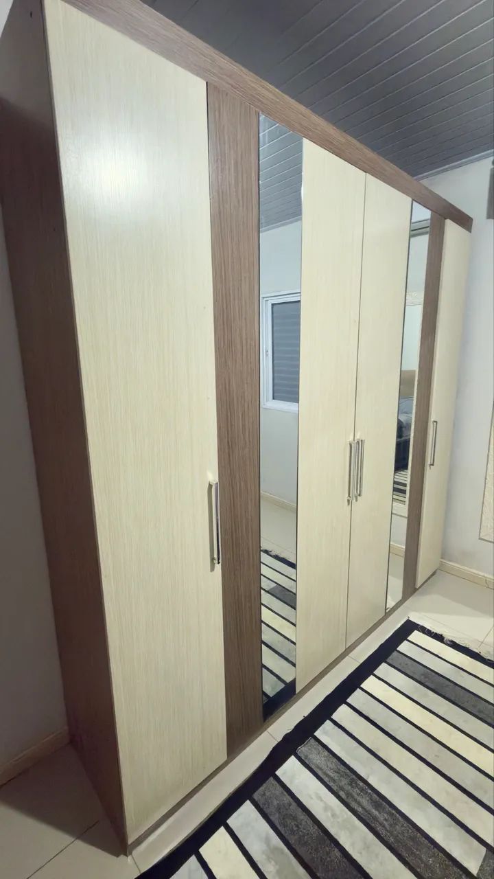 VENDO CONJUNTO: Guarda-Roupa de Casal + Cômoda (MDF)  - Foto 2