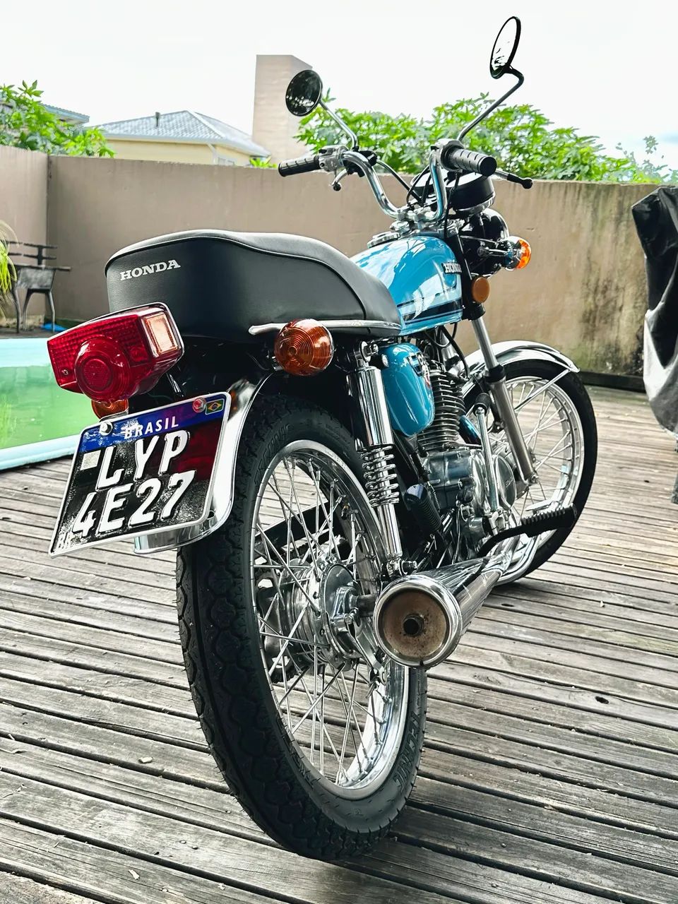 CG 125 bolinha 1981 Placa preta 