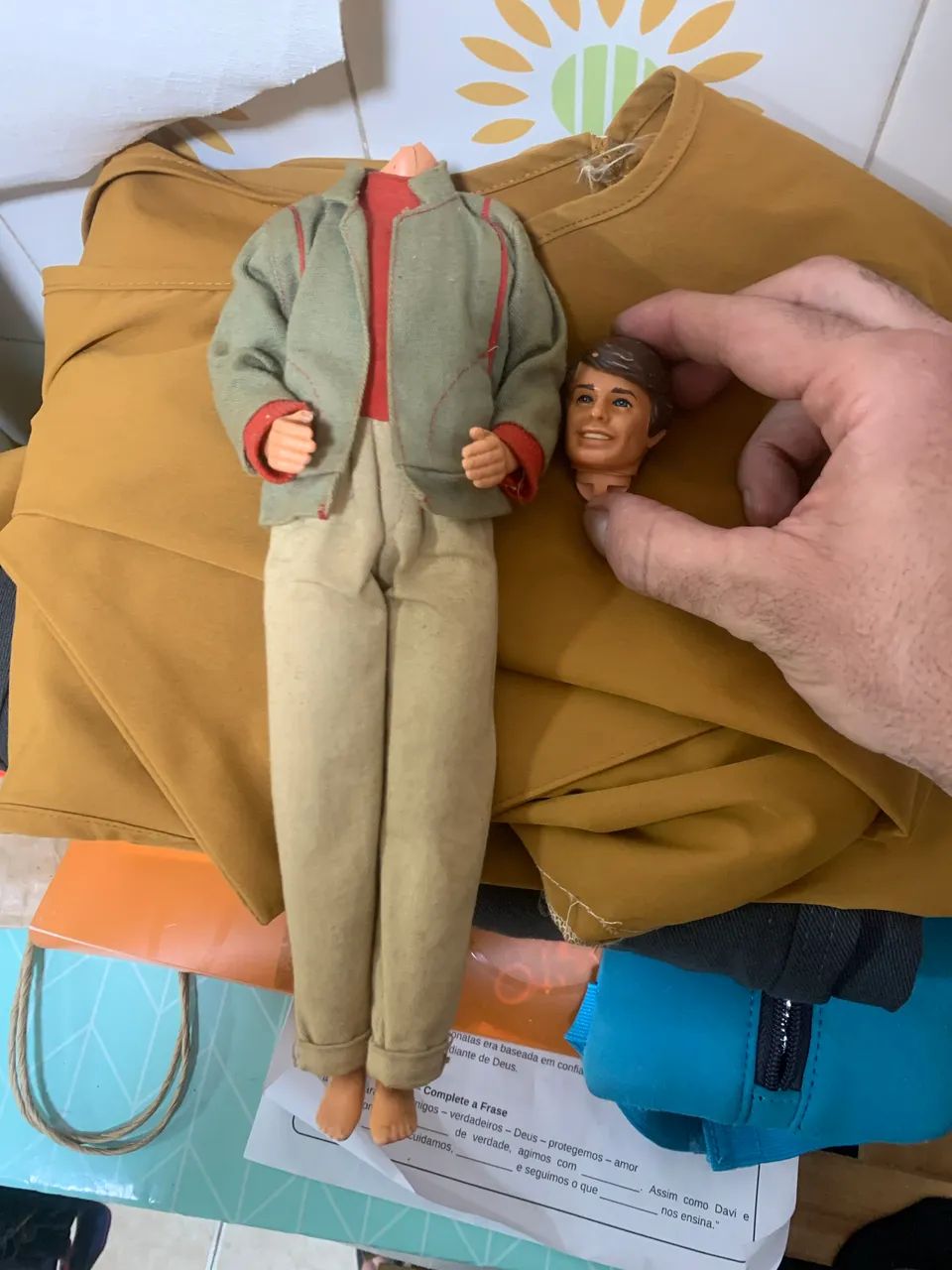 boneco masculino antigo estrela
