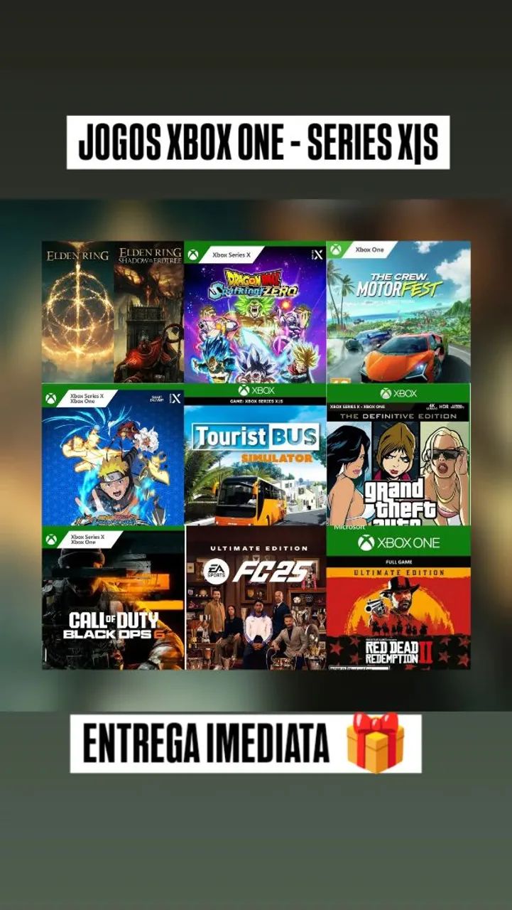 Jogos Xbox one e séries 