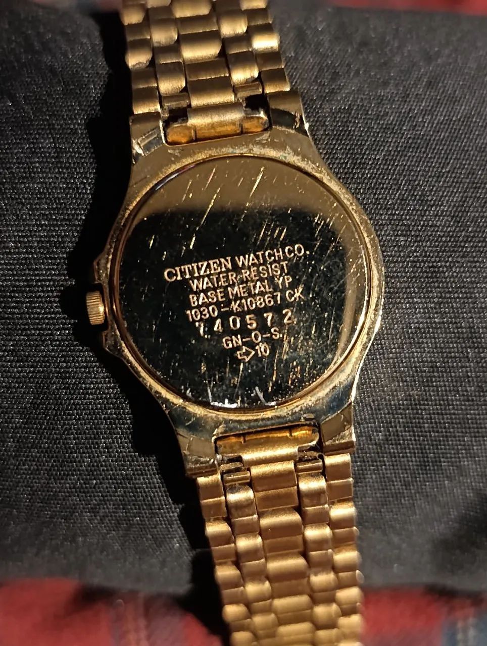 Relógio CITIZEN Quartz Dourado Funcionando - Foto 4