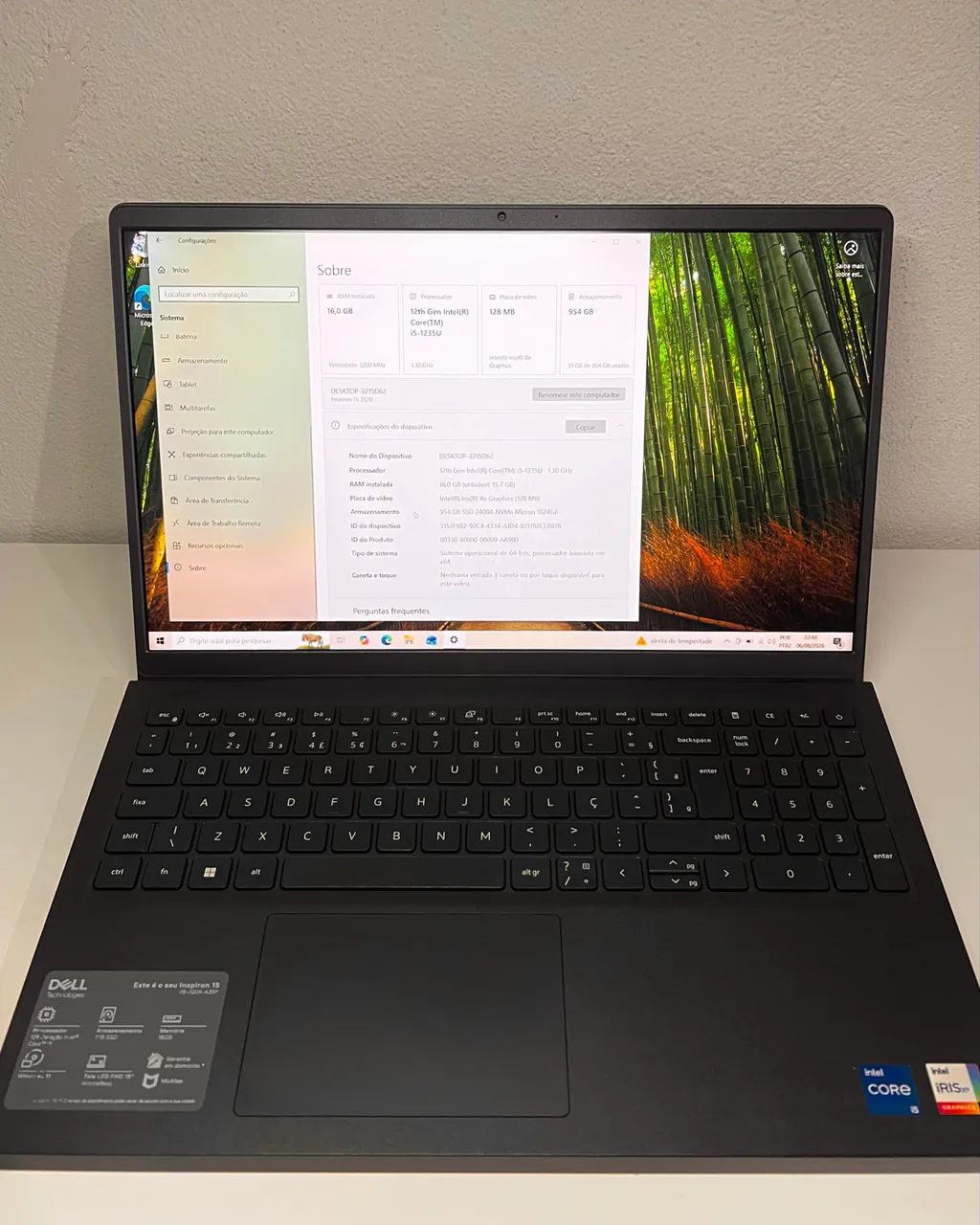 Notebook Dell i5 12gen 16 GB 1 TB