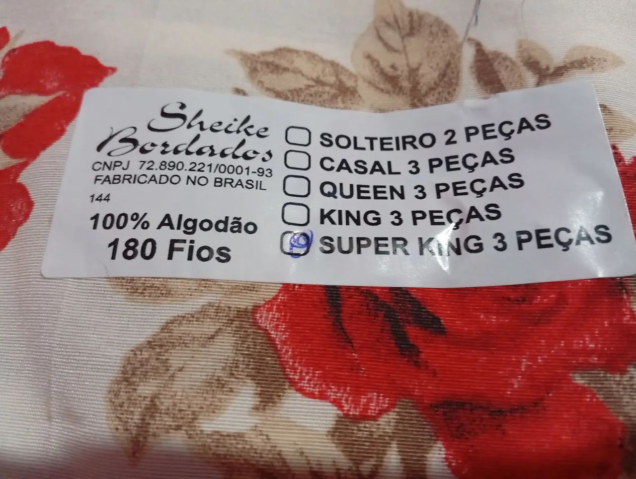 Lençol com elástico super King 3 peca - Foto 2