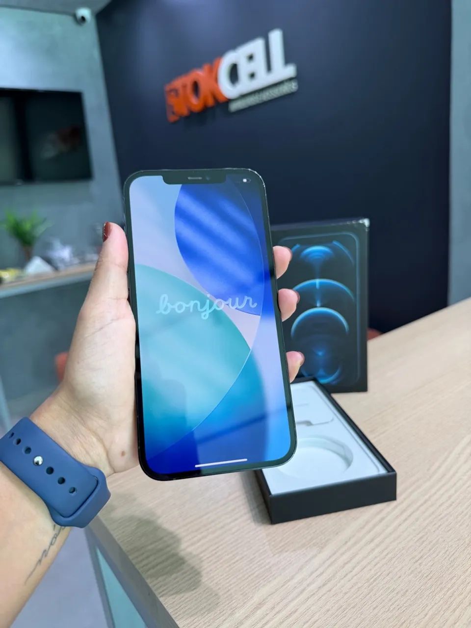 IPhone 12 Pro Max 128GB Azul Seminovo (Garantia de Loja) Loja