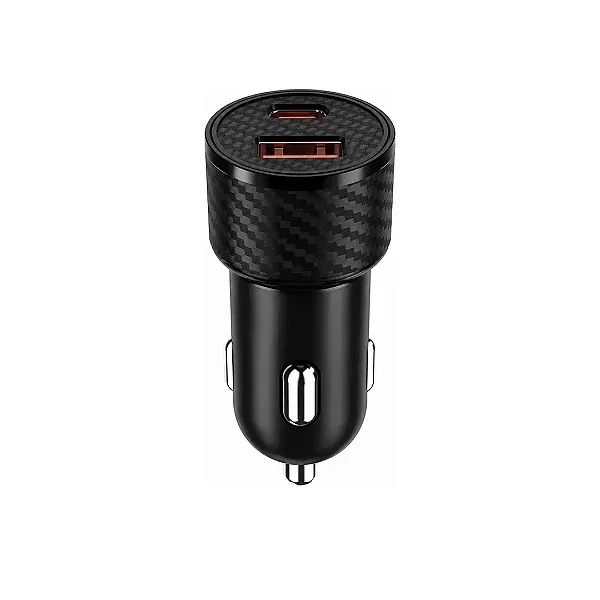 Carregador Veicular 3.4A com 2 Saídas USB e Tipo-C - Celark - Foto 2