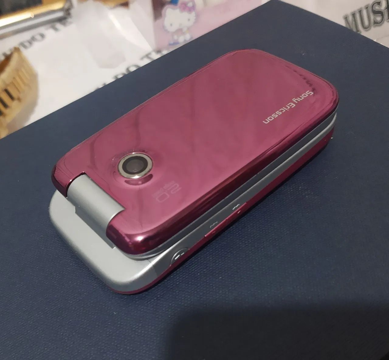 SONY Ericsson Flip rosa celular antigo RELIQUIA 2005 - Foto 5