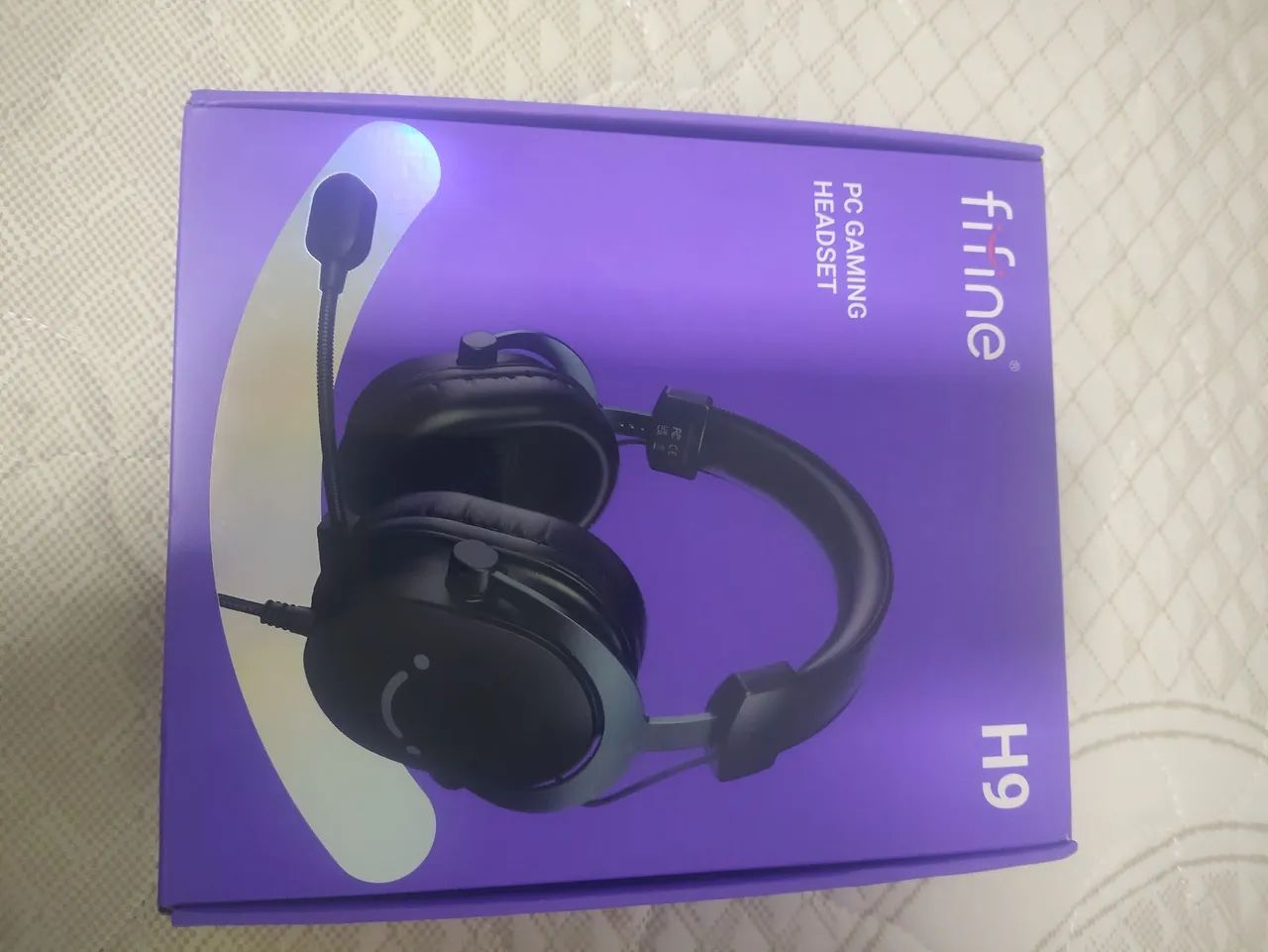 Kit Microfone e Headset Fifine Branco - Foto 3