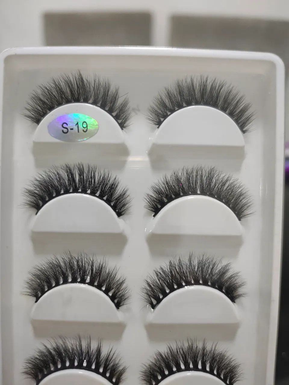 Cílios postiços S-19 volumoso Lully Makeup - Foto 2