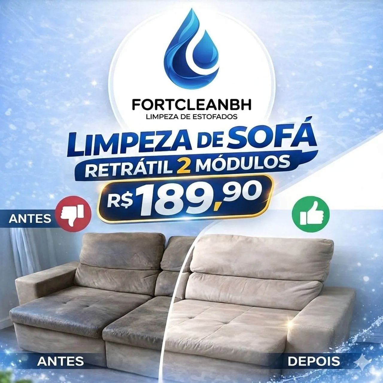 Limpeza de sofá , estofados a seco 