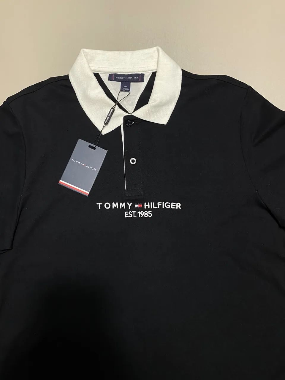 Camiseta Polo TH Preto/Branco Limitado  - Foto 4