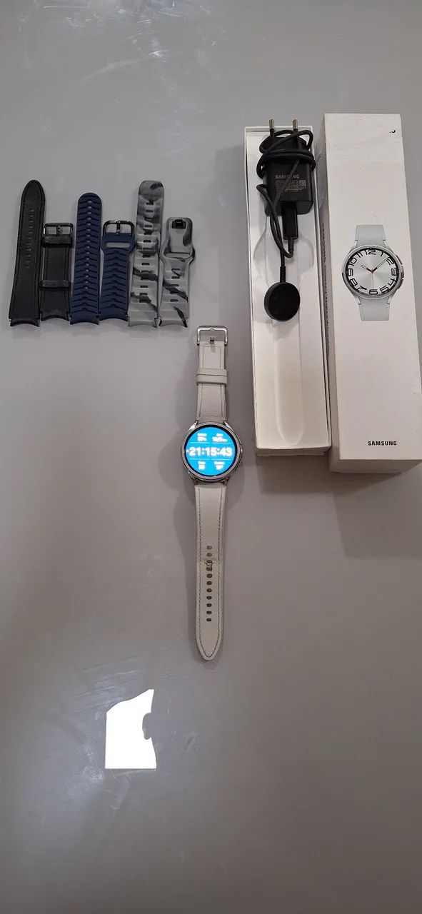 Galaxy Watch 6 classic LTE Prata Em ótimo estado  - Foto 5