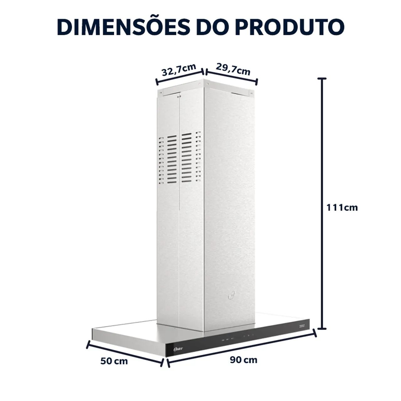Coifa de ilha Oster nova na caixa - Foto 4