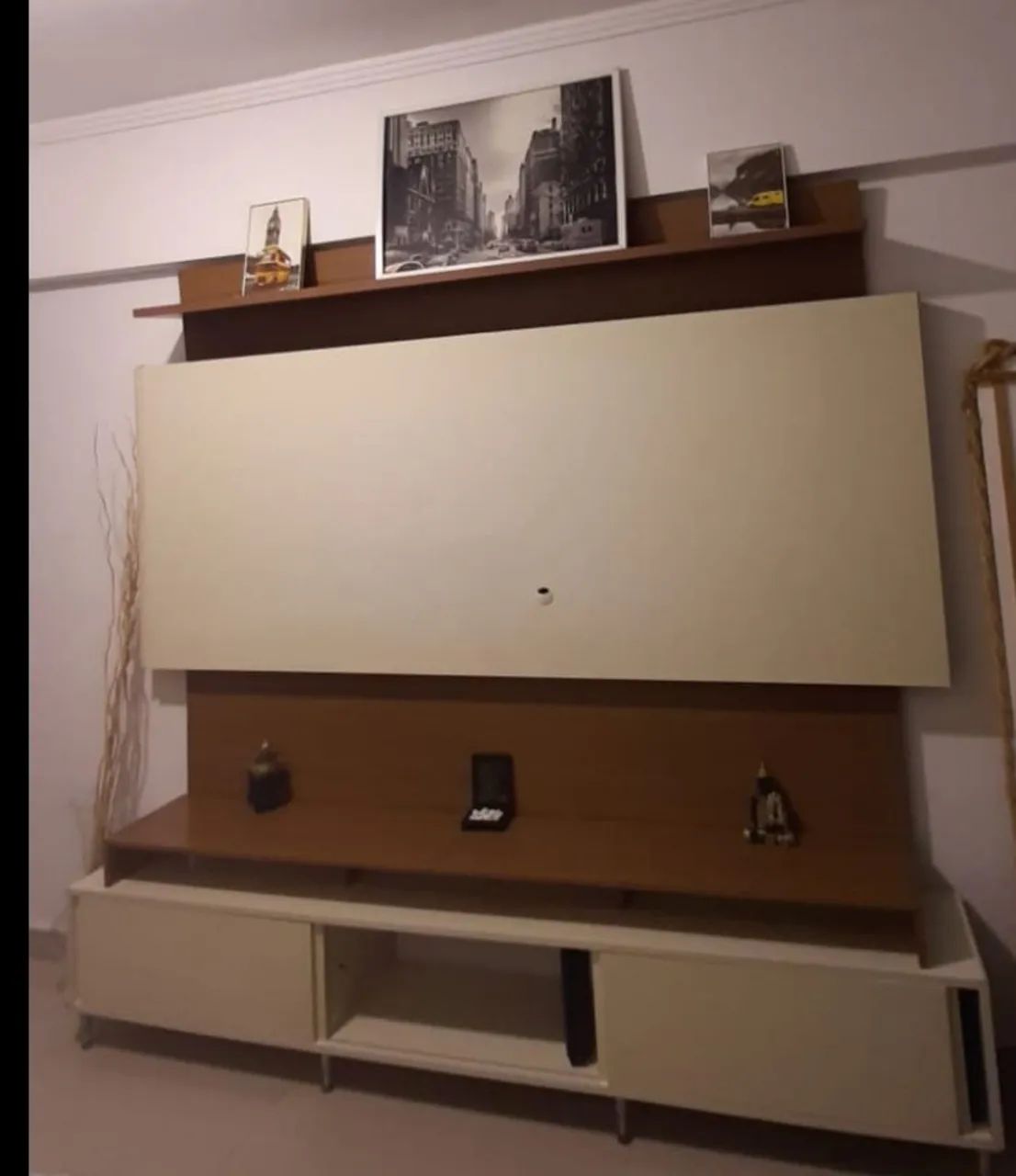  Rack com Painel Beige - Foto 3