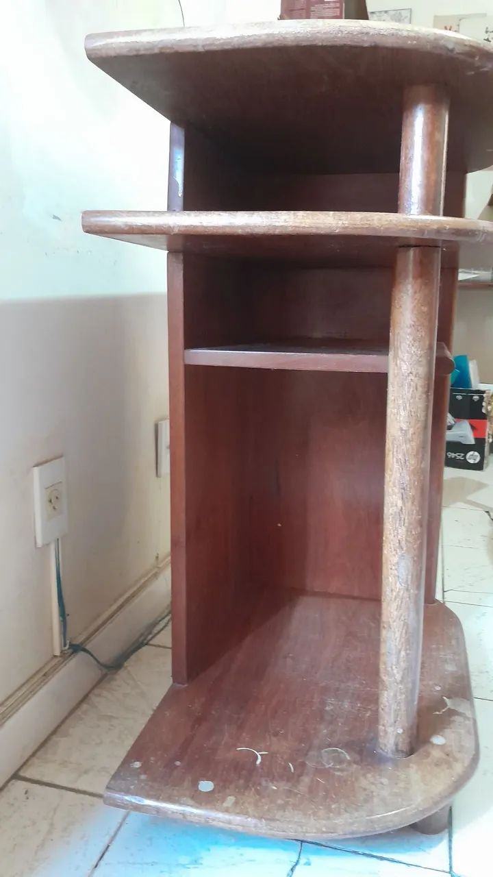 Rack de madeira para tv - Foto 4