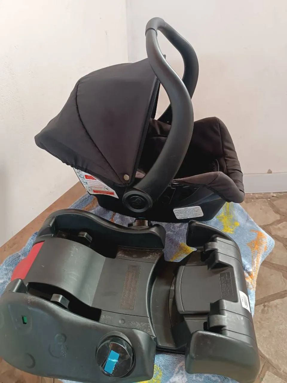 Berço americano com colchão e bb conforto com base para carro. - Foto 4