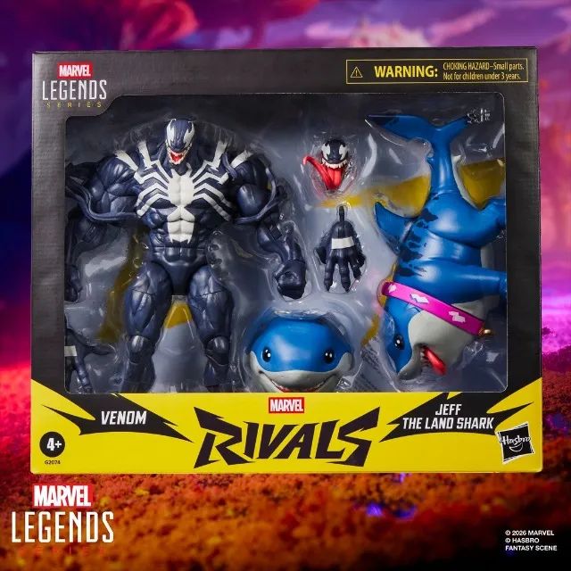 Pré-Venda) Marvel Legends Series Marvel Rivals Venom & Jeff the