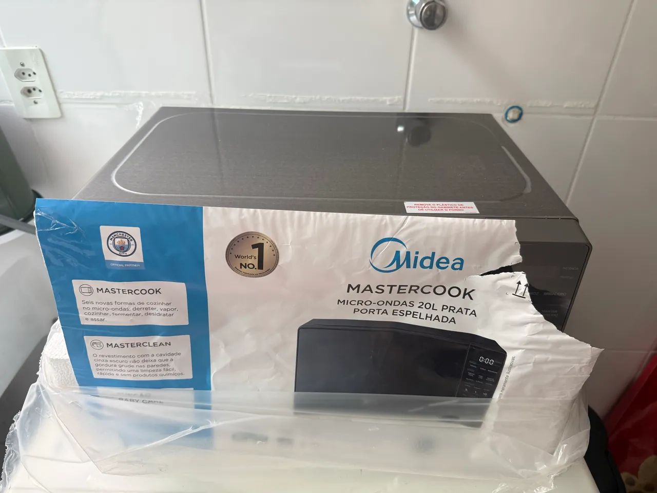 Microondas espelhado 20 litros 