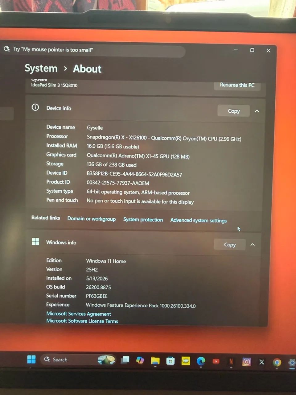 Notebook Lenovo 