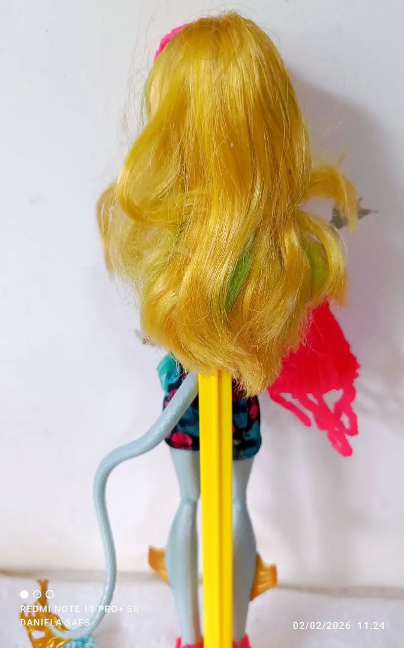 Boneca Monster High Lagoona Blue/Jinafire Long Freaky Fusions Lagoonafire (2014) completa  - Foto 6