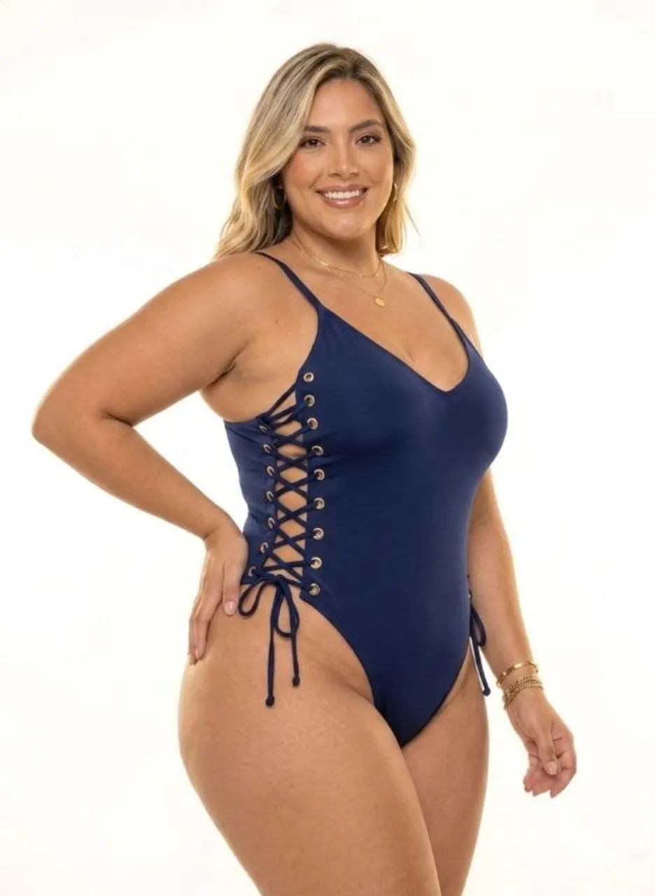 Maiô ilhós plus sexy modelador  - Foto 3