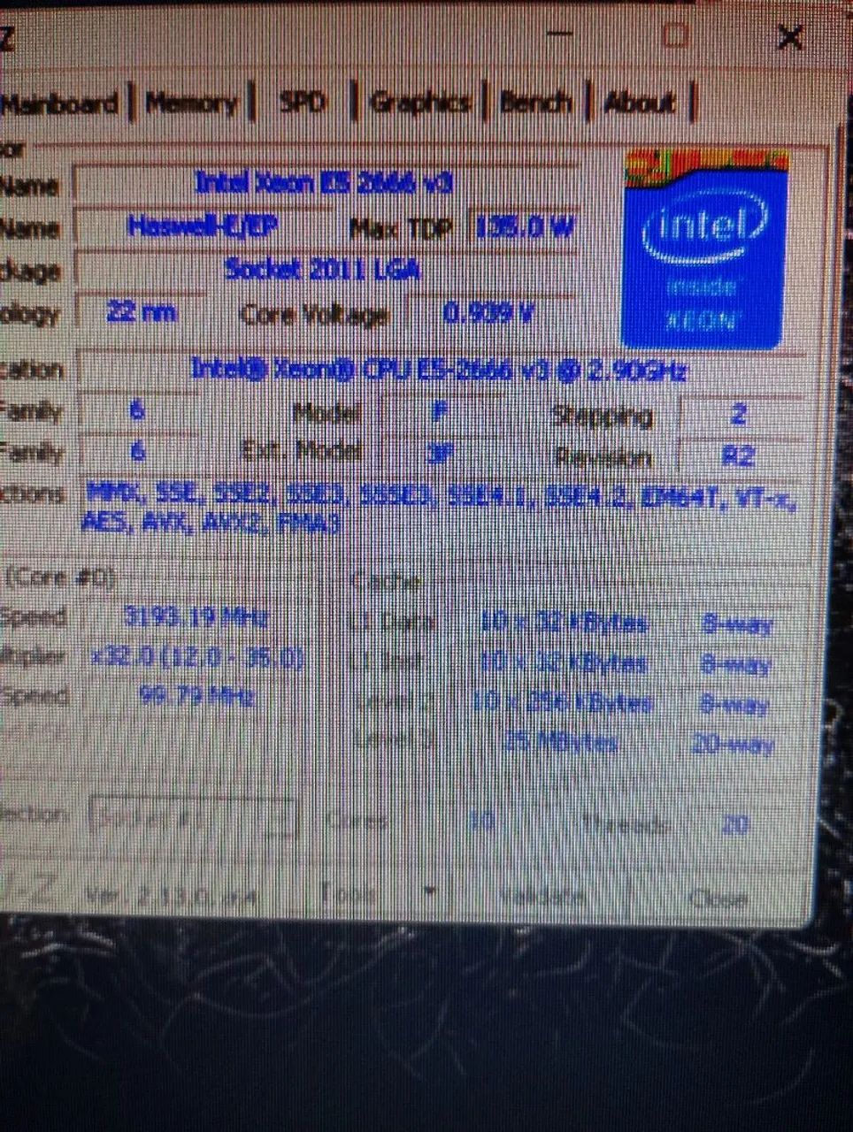 Xeon 2666 v3 