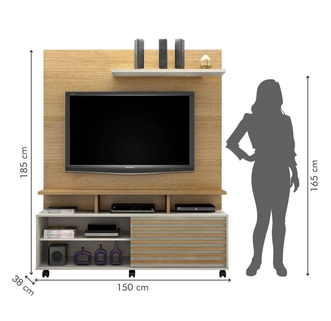 Estante home para TV até 60 polegadas! - Foto 2