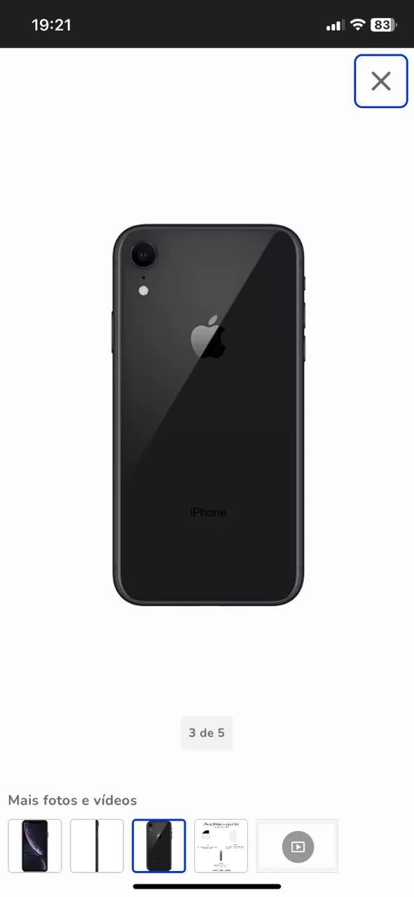 iPhone XR com carregador  - Foto 2