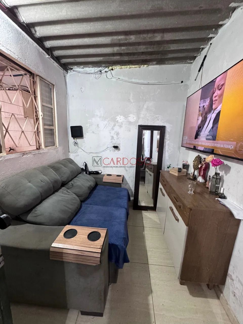 Casa 02 quartos em samambaia norte DF, escriturada, com casa de fundos - Foto 4