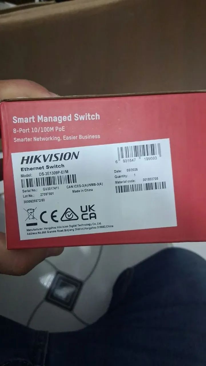 Switch Poe Hikvision 