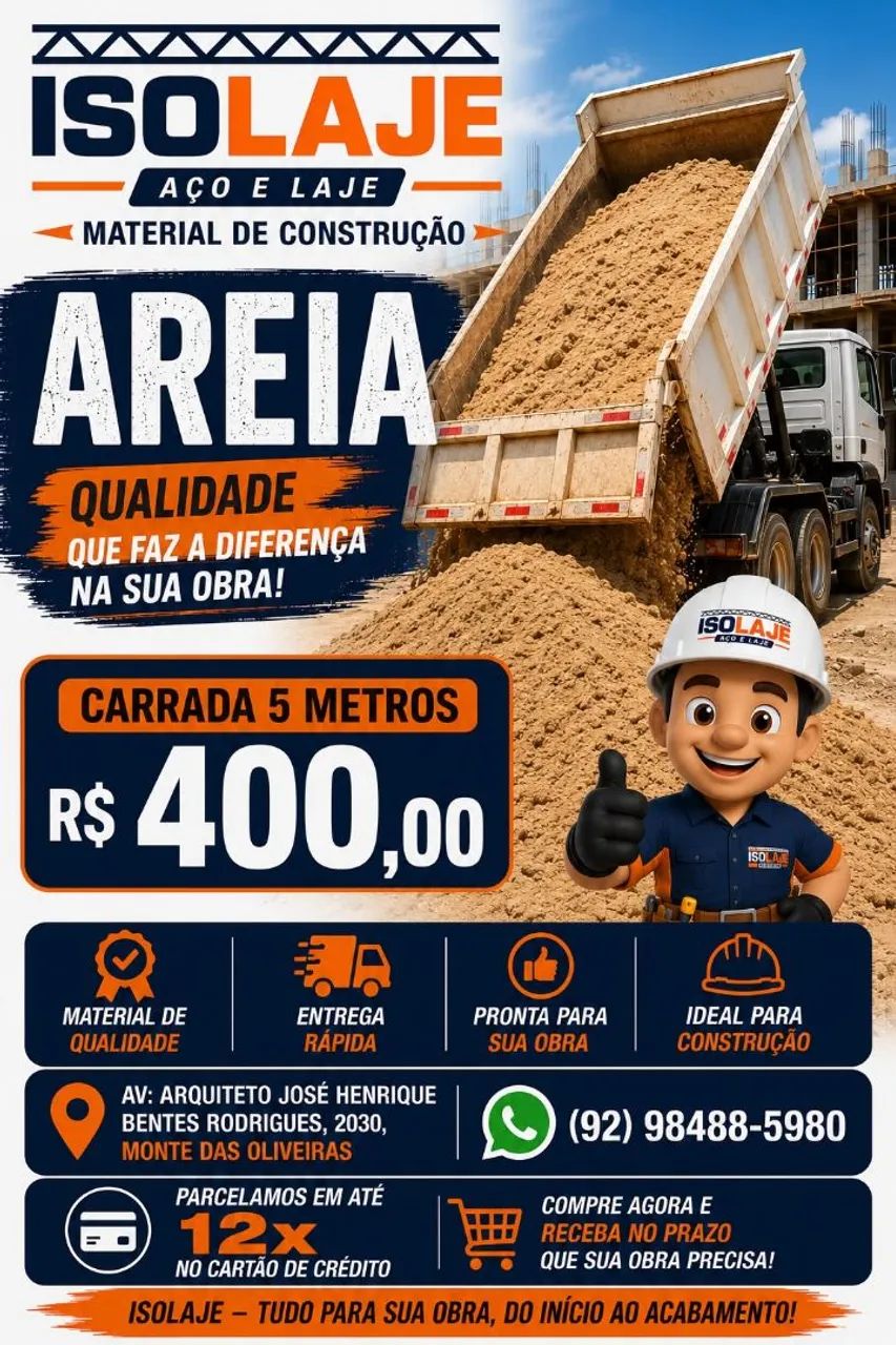 Areia ( Carrada 5 m3 )