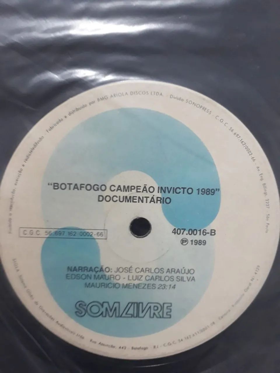 Disco Vinil Botafogo Campeão 1989 - Foto 2