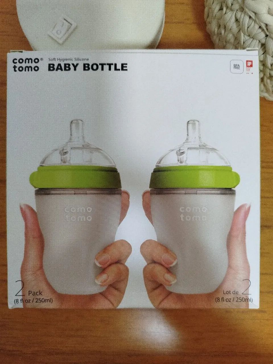 Kit com 2 mamadeiras 250ml da Como Tomo (novo)