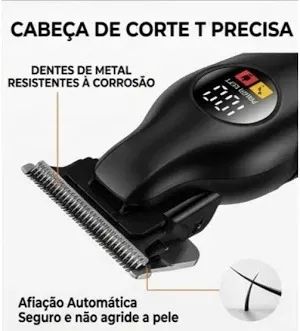 Maquina Corte Cabelo Acabamento Profissional 110V/220V LFJ03 H'maston Loja Coimbra Entrega - Foto 4