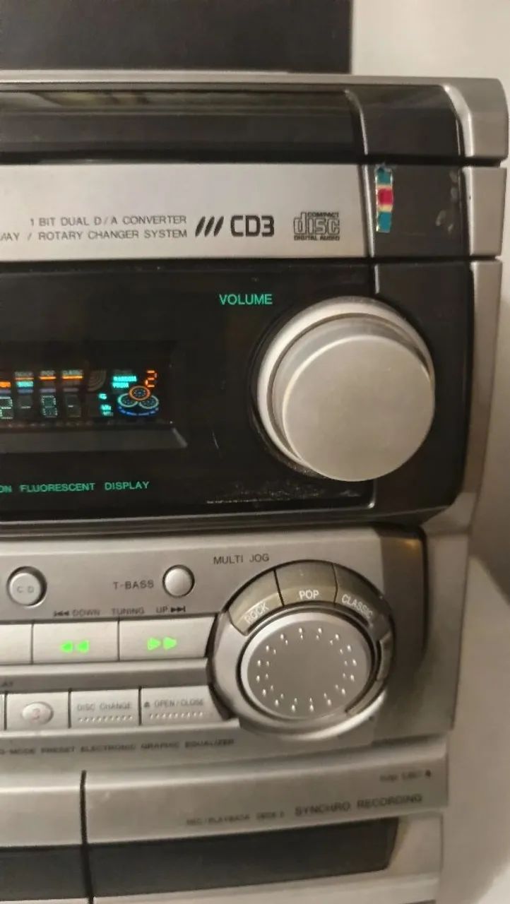 Mini sistem Aiwa com caixas - Foto 3