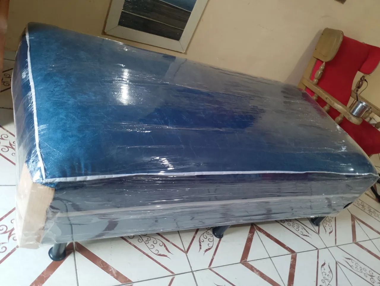 Cama box solteiro nova bem macia  - Foto 2