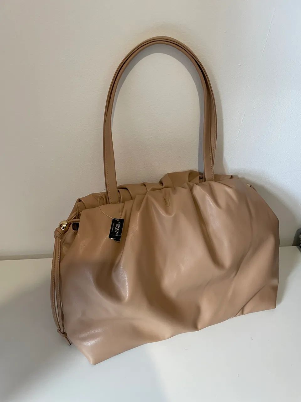 Bolsa Original Victoria?s Secret Tote Bege - Nova com Etiqueta - Foto 3