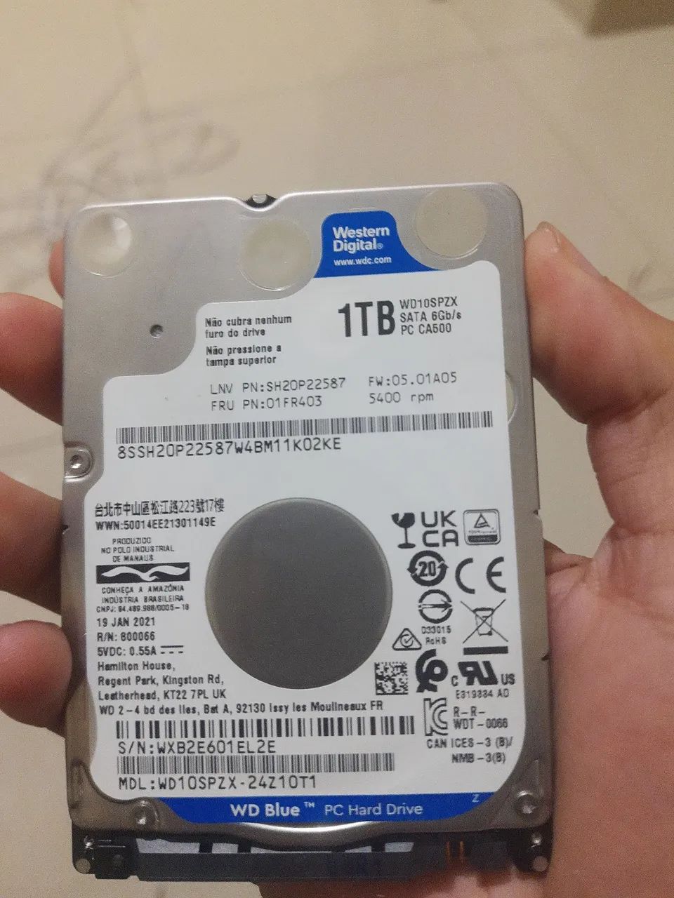 PLACA 1TB EM BOM ESTADO 