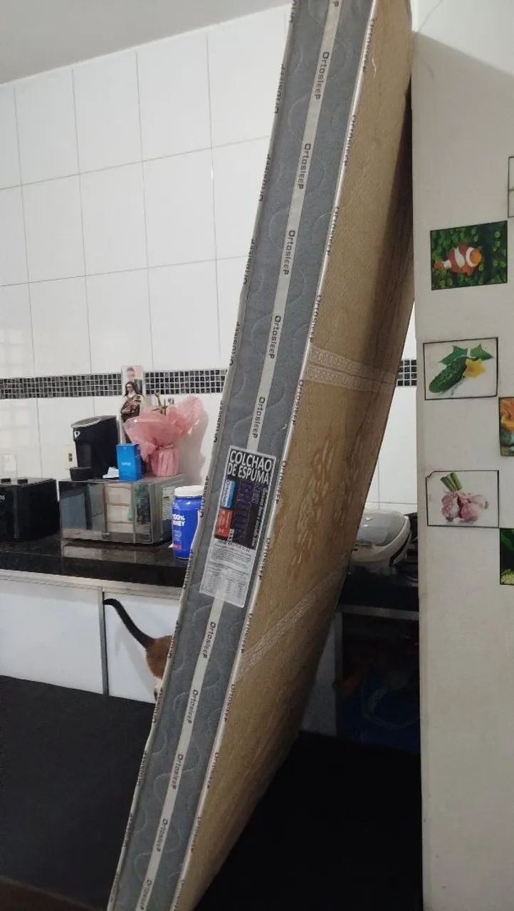 Cama BOX + COLCHÃO ZERADOS R$240,00 - Foto 3